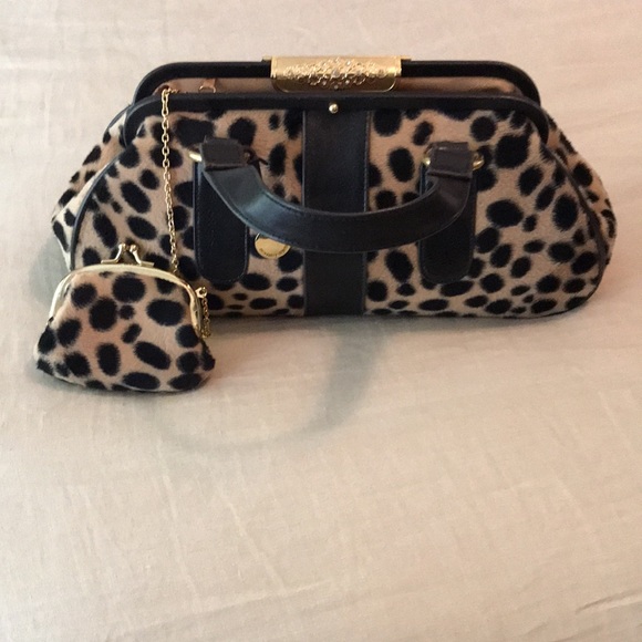 Necessary Objects leopard print bag & coin purse - Picture 5 of 6